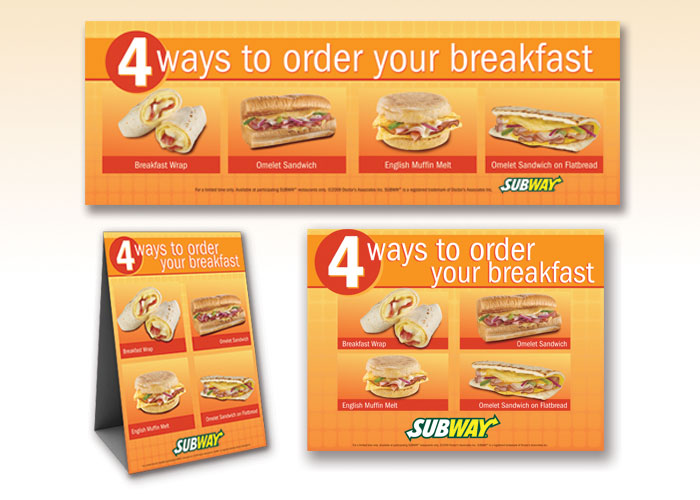 SUBWAY breakfast